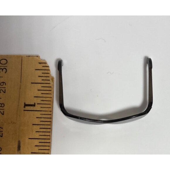 Doll Sunglasses Dark Brown Black Plastic Futuristic Minature - Picture 3 of 3